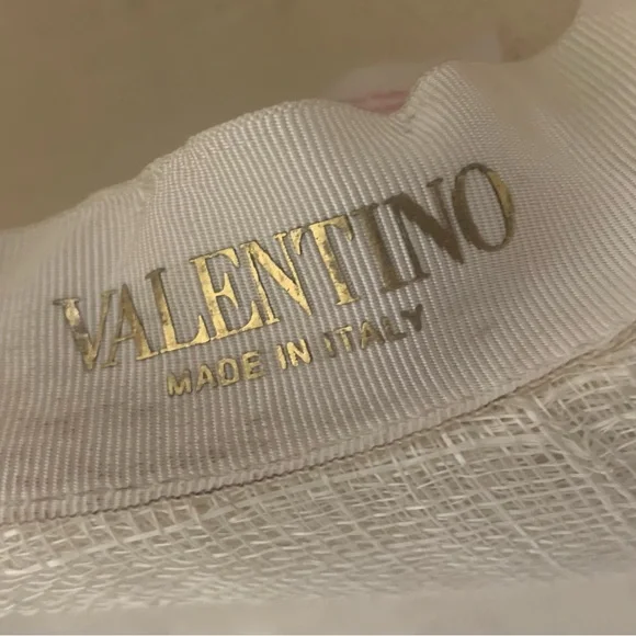 Valentino Garavani Large Brim Abaca Sun Hat Size 56 EU=21 7/8" - Picture 13 of 16